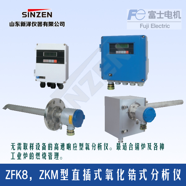 ZFK8/ZKM型直插式氧化锆分析仪