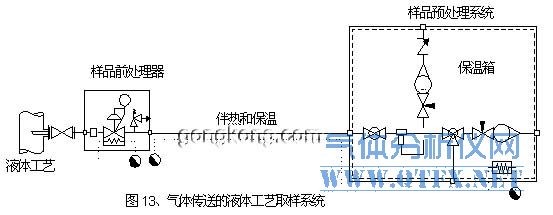 气体传送的液体工艺取样系统