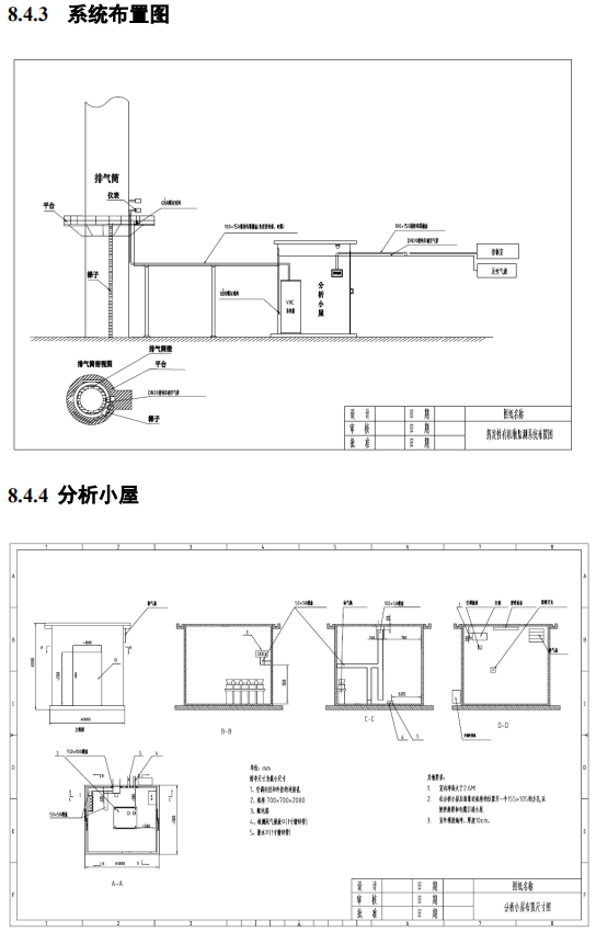 附图】挥发性有机物在线监测系统 VOCS分析小屋、安装平台等具体要求